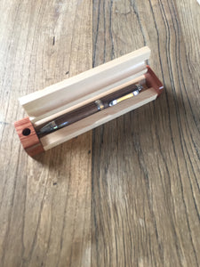 Wooden Pen Box - Side Open